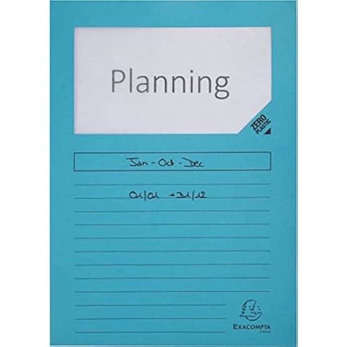 Chemises à fenêtre - EXACOMPTA - A4 - 100 chemises - 100% recyclé - 21 x 29,7 cm