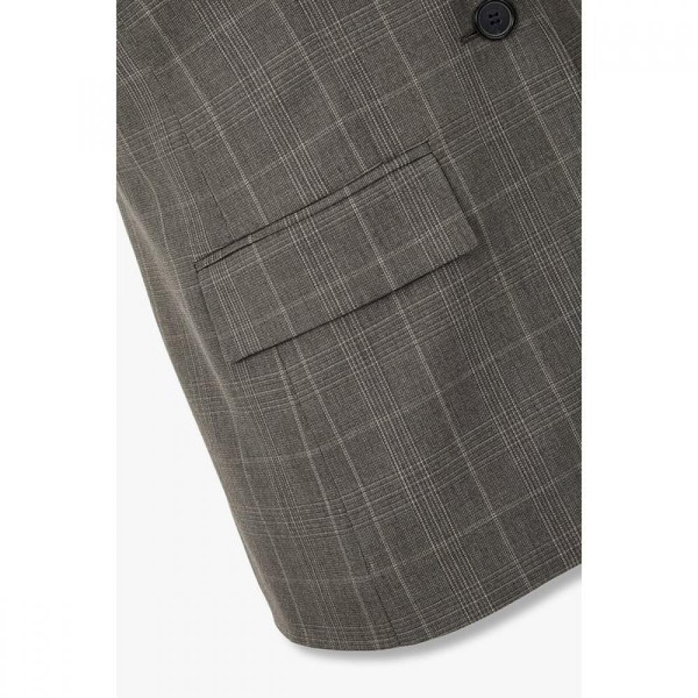 Vov Wool Check Tailored Jacket  7116110202 