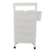 Movable Bookshelf Removable Bookcase Rotatable Multilayer Mobile Bookshelf for Bedroom Dormitory Office