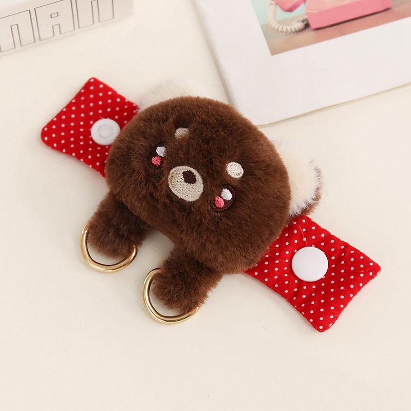 79Cm Kawaii Animal Plush Coin Purse Detachable Clip Cat Dog Bear Bunny Fox Sheep Stuffed Keychain Kids Birthday Gift Boys Girls