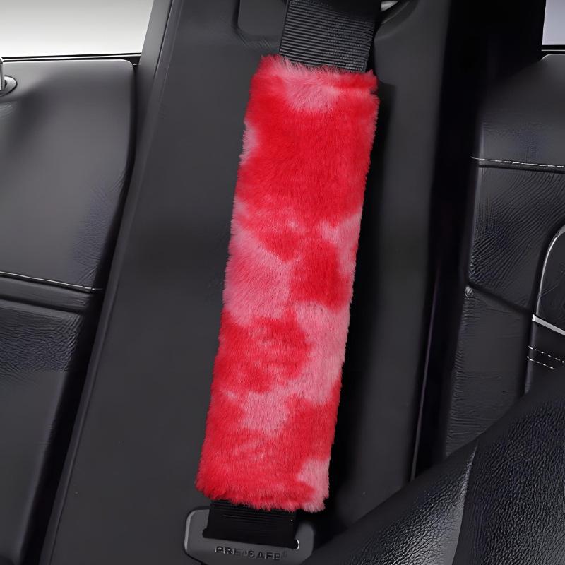 Explosive Car Seat Belt Shoulder Pad Plush Cool Colored Protector Cover