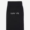 LUVM LUV.M LOGO SOCKS_BLACK