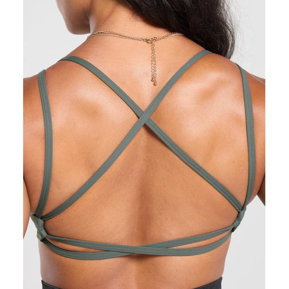 Gymshark Sujetador Deportivo Back Gains Pizarra Teal B8a5u Tbnh