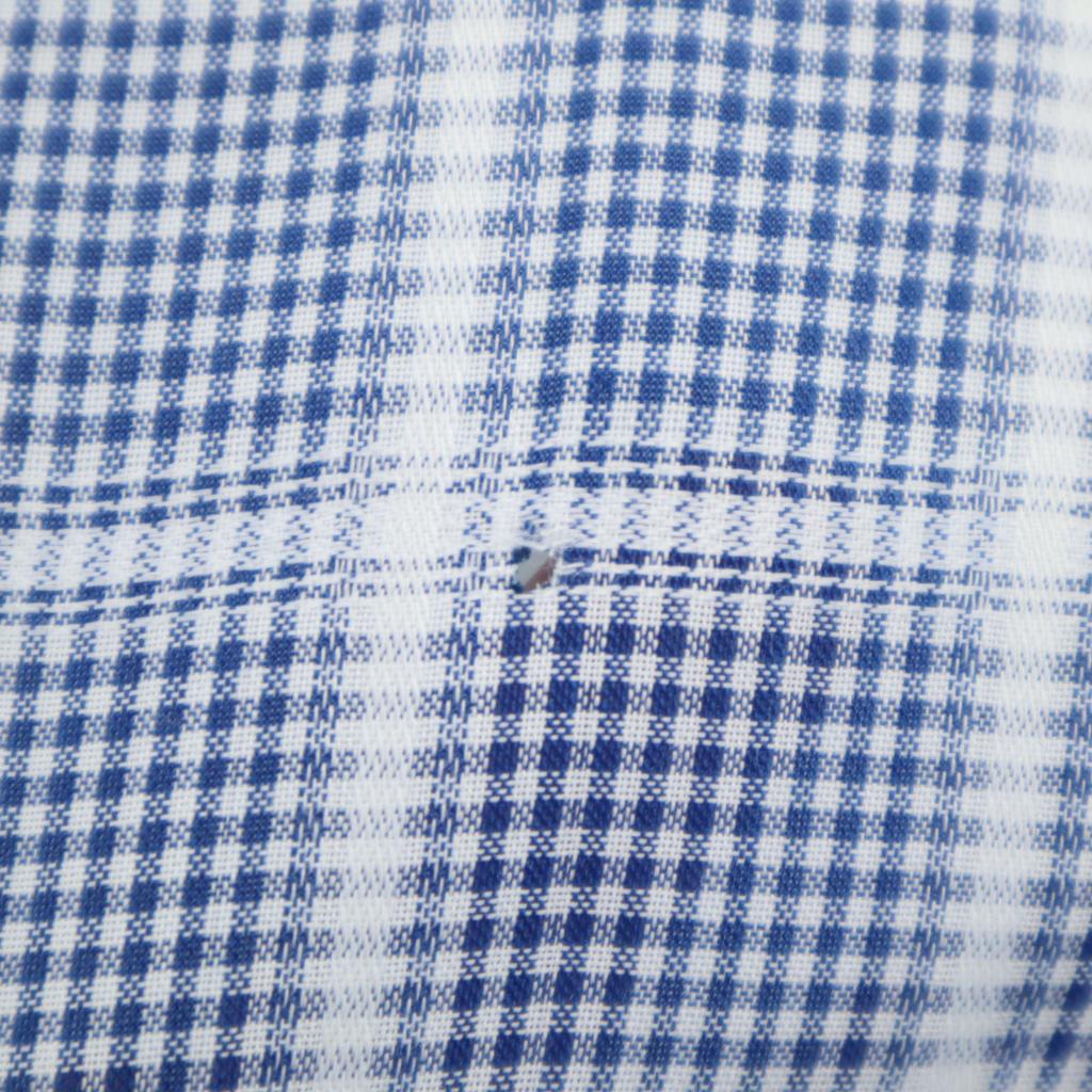 VAN HEUSEN 60s 70s Vintage Collar Stuffers Check Pattern Long Sleeve Shirt Men's Used