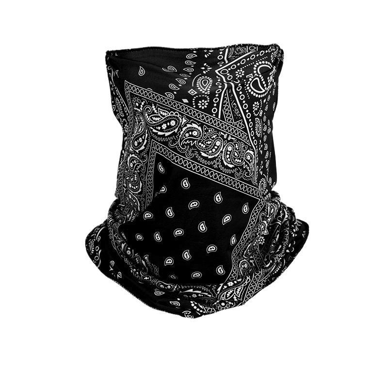 Unisex UV Protection Breathable Face Mask & Neck Gaiter with Ear Loops for Summer Cycling