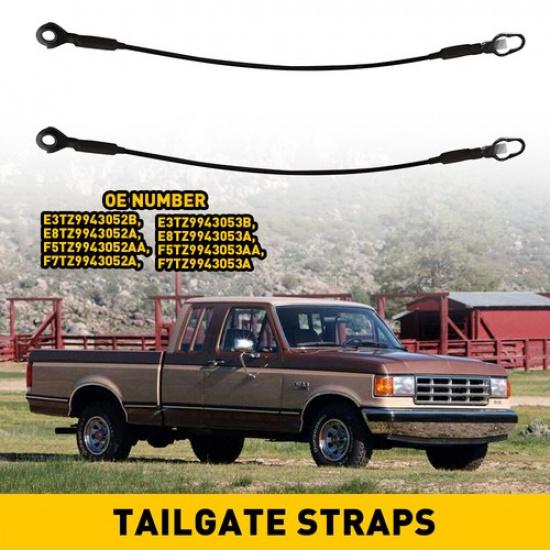 Комплект из 2-х тросов-ремней задней двери НОВЫЙ Для Ford F150 F250 F350 1983-1996