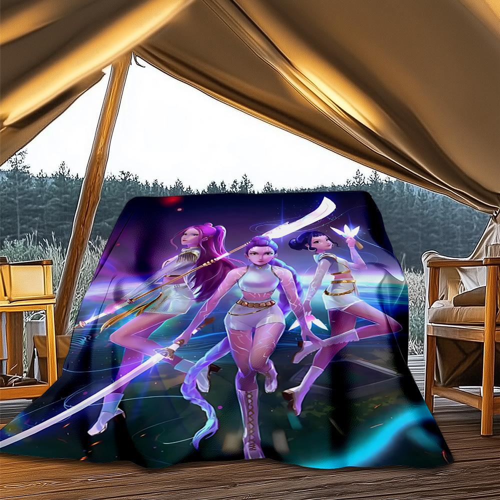 1 Stück HUntrix, K-Pop Outdoor Flanelldecke, Gemütlich & Warm Weich Te Verspieltes Design, Nickerchen Camping,