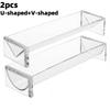 Set of 1/2/4/6 Clear Cracker Tray for Serving, Rectangular Cracker Holder for Serving Trays, Acrylic Food Display Cracker Serving Stand