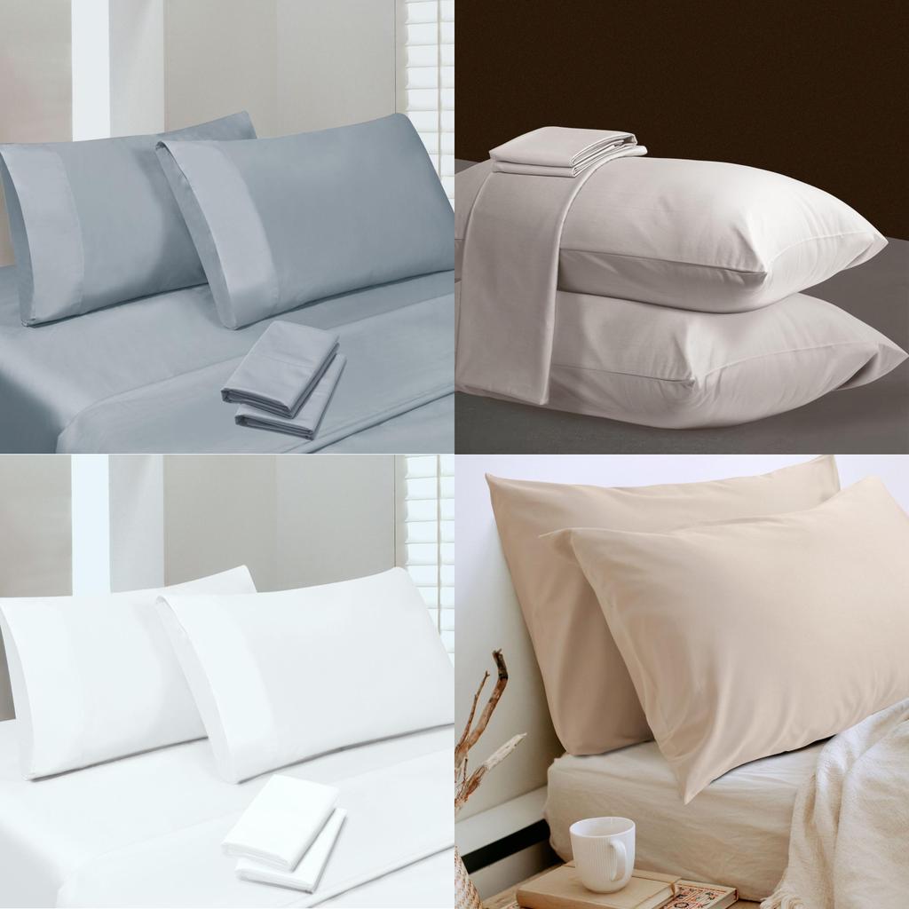 Cotton Pillowcase Set With Modern Minimalist Design For Home Sleep Comfort