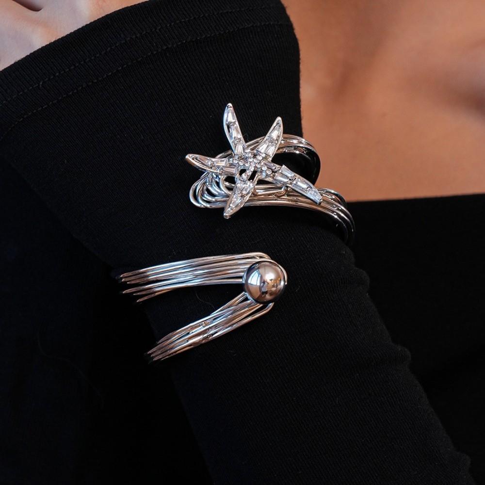 Irregular Star Armband Arm Chain Jewelry Crystal Starfish Bangles Starfish Cuff Bracelets  Girls