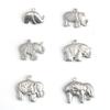 Stainless Steel Elephant Charm Necklace & Bracelet DIY Jewelry Accessories
