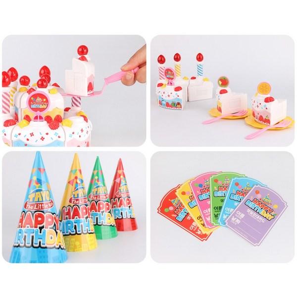 Bunnyland Children's Tayo the Little Bus Singing Birthday Cake, Mixed Colors, Korean Popular Toys