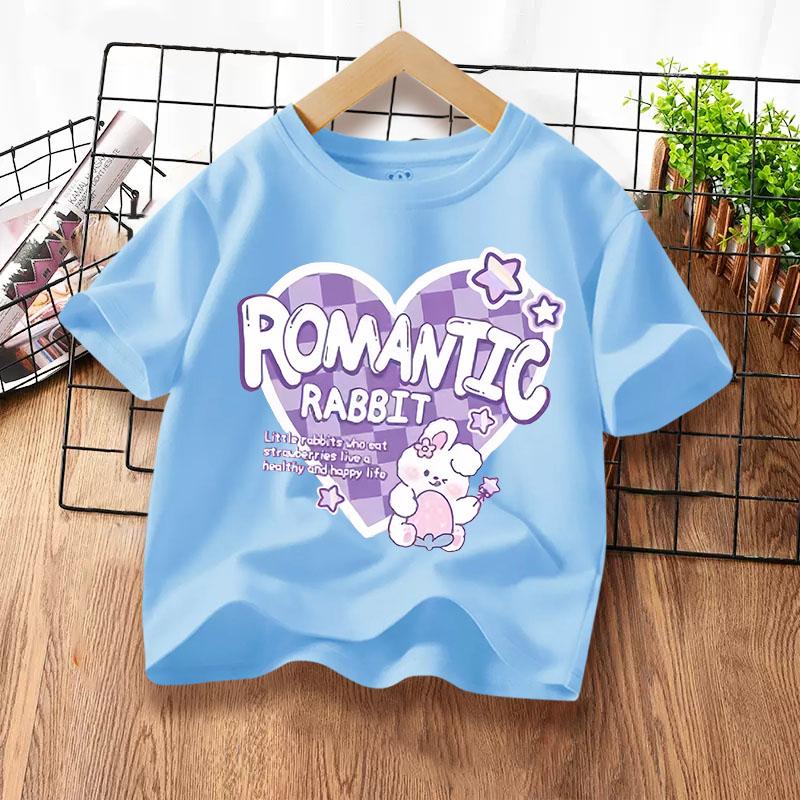 New and cute printed pattern children's short sleeved shirt