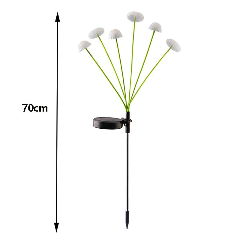 Solar Garden Lights Dual Mode LED Solar Mushroom Lights Waterproof Decor Yard Patio Pathway Jellyfish for Garden Ambiance