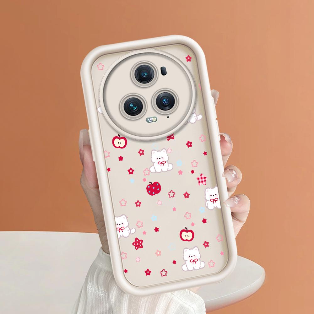 Soft Silicone Square Ladder Printing Pattern Phone Casing Full Cover Camera Shockproof Protection Rubber Case for Huawei Honor