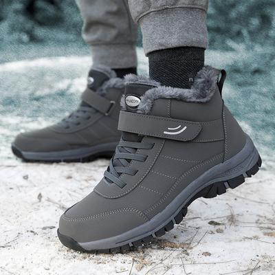 Neue Seniorenschuhe Herren Herbst und Winter High-Top Samt verdickt Baumwollschuhe Sport rutschfest Laufschuhe Mutter Schneestiefel Paar