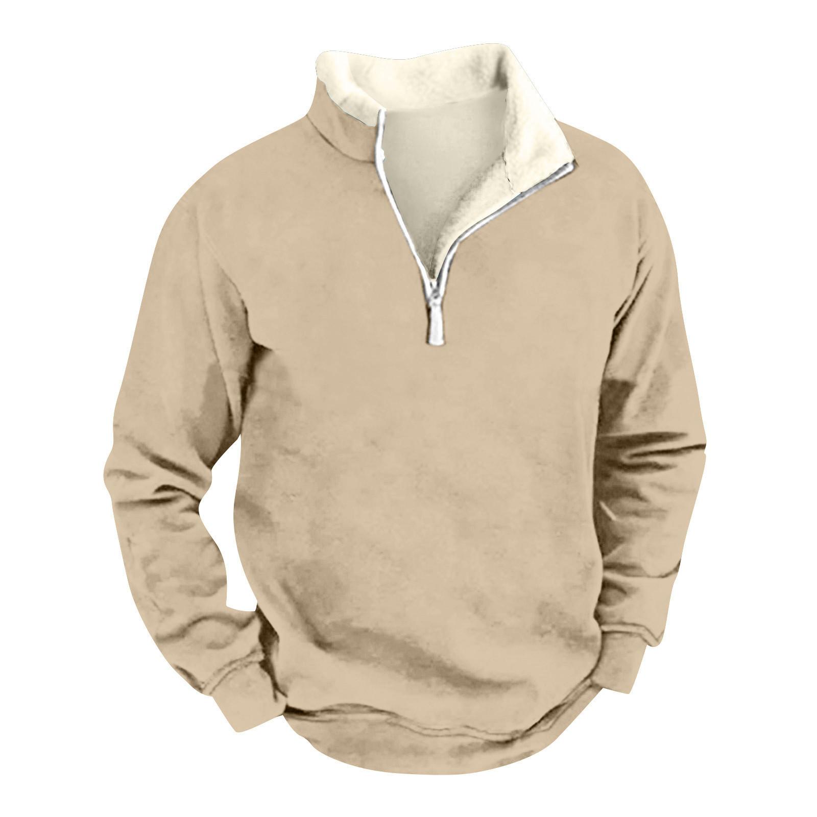 

Чоловіча футболка, сорочка з довгим рукавом і різдвяним флісовим коміром із V-подібним вирізом