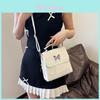 Stylish Butterfly Backpack 2024 New Design Soft Pu Fashionable Shoulder Bag In Black Blue Green Grey Pink White