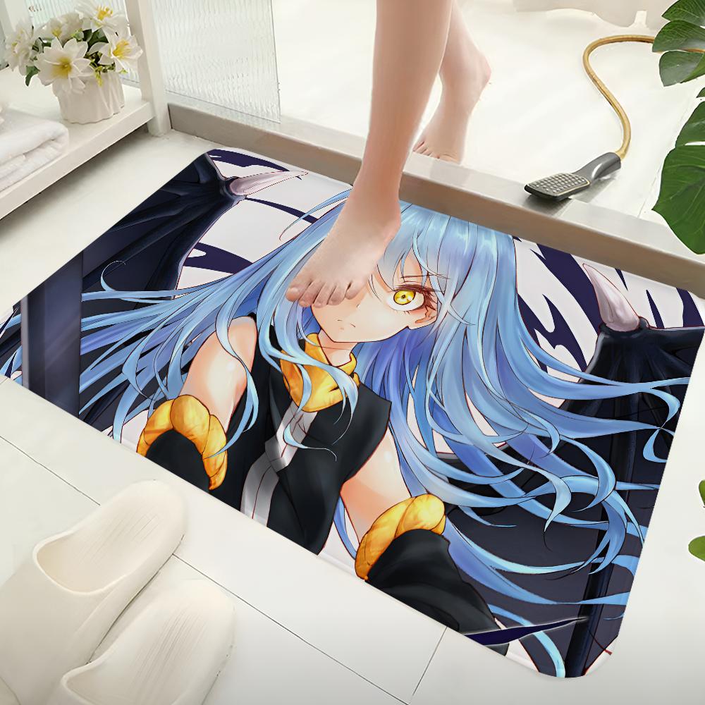 Demon Slime Rimuru Tempest Hallway Carpet Non-Slip Laundry Room Mat Laundry Decor Balcony Child Living Room Toilet Rug