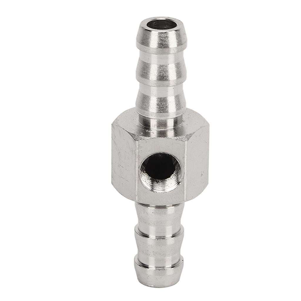 T Fitting Adapter 304 Stainless Steel Rubber High Performance For Fuel Pressure Gauge Or Sensor