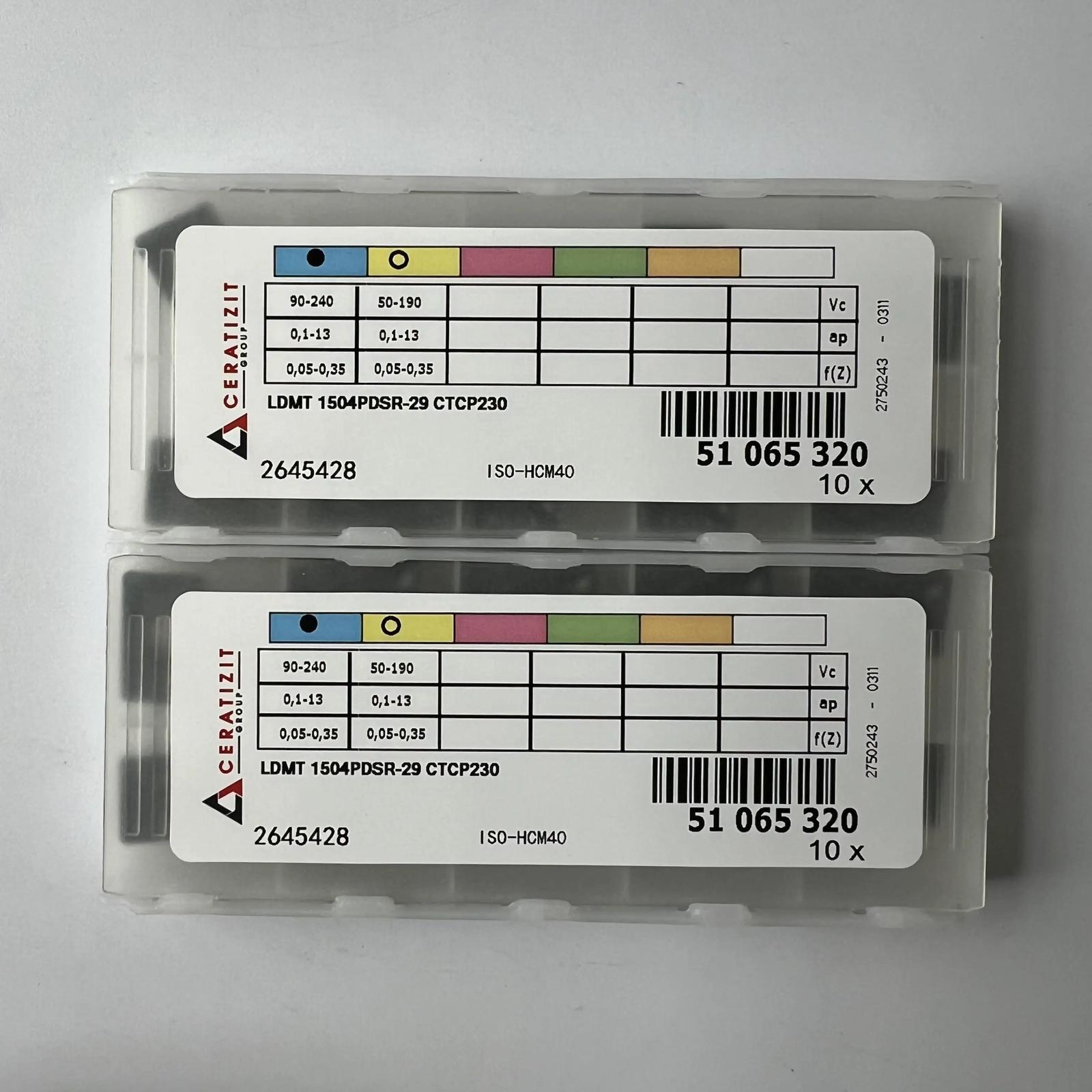 

Original / LDMT1504PDSR-29 CTCP230 / Industrial indexable Carbide Inserts 10 Pcs