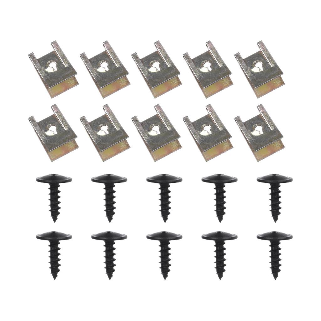 20PCS Screws & Clips Bolt-On Hook And Loop Fastener For Golf For Passat Metal