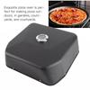 Pizza Oven Pizza Maker Grill Top Pizza Oven Waterproof Multifunctional Pizza Maker with Thermometer for Outdoor Picnic Black