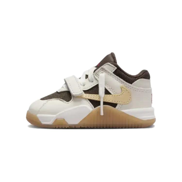 Air Jordan Travis Scott X Jordan Jumpman Jack TR TD Sail Baby Sneakers Cream Muslin Dark-Mocha FJ2852-100