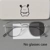 1 Pcs Pochromic Glasses - Slimming Round Frame Anti-Blue Light Full-Rim Design for Men & Women - Ideal for Daily Fashion