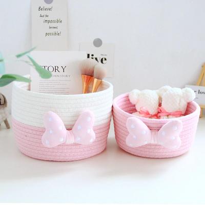 Handmade Woven Storage Basket for Home: Organize Cosmetics, Snacks & Sundries In Entryway & Desktop
