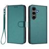 For Samsung Galaxy S24+/Galaxy S25+ Leather Case Wallet Stand Phone Cover with Wrist Strap
