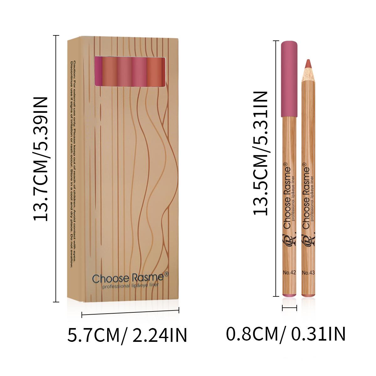 

12-Color Nude Matte Lip Liner Set: European and American Beauty Collection 12 Pieces