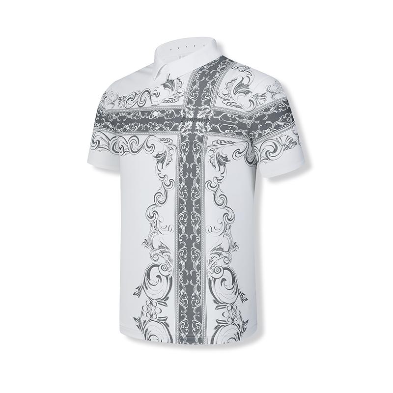 FILA Golf Polo Shirt Men's All Over Print A11M425108FZA