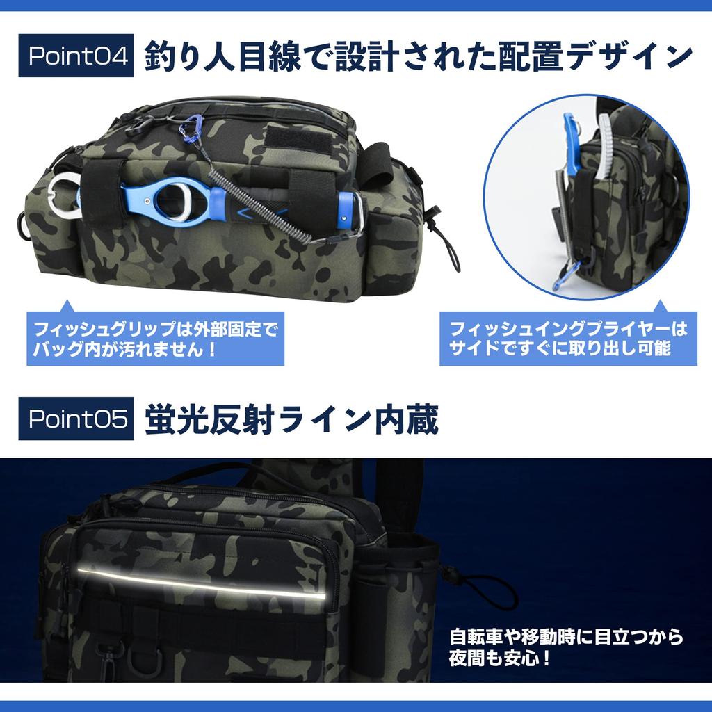 Designed with Anglers In This Waterproof Fishing Bag Holds All Your Fishing Including Lure 3 and Perfect for Waist or Shoulder Use Dark Mind, Gear,