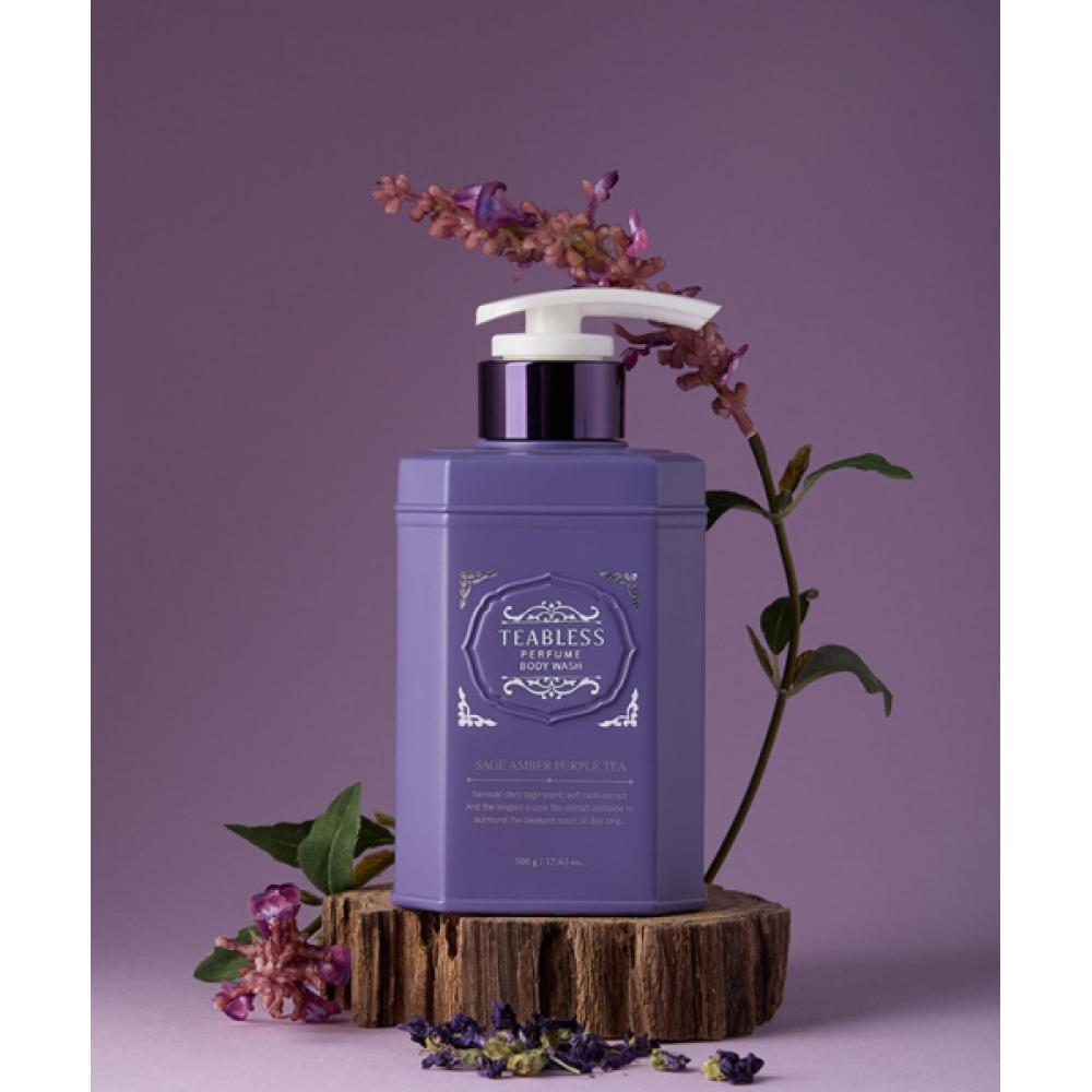 Teabless [Purple Tea Amber Wood Fragrance] Tibless Sage Amber Purple Tea Perfume Body Lotion 480ml