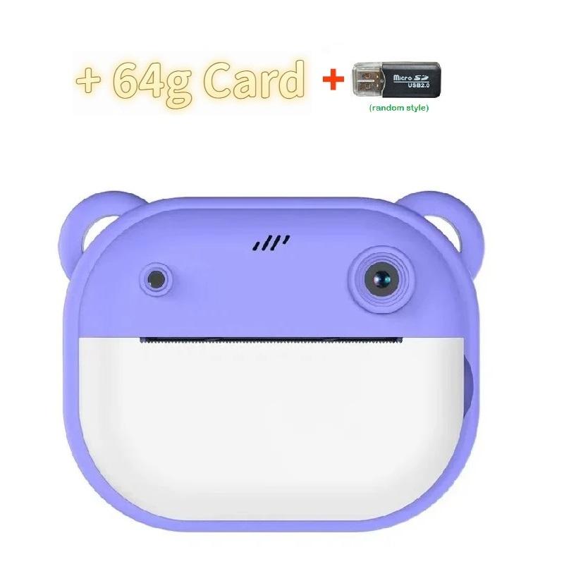 Polaroid Infantil Pode Tirar Fotos e Imprimir Mini Câmeras Digitais, Impressão Infantil Pequenas DSLRs