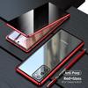 360 Full Cover Magnetic Metal Flip Case For Samsung Galaxy 20 Ultra Note20 Cases Tempered Glass 20 Privacy Fundas Euti