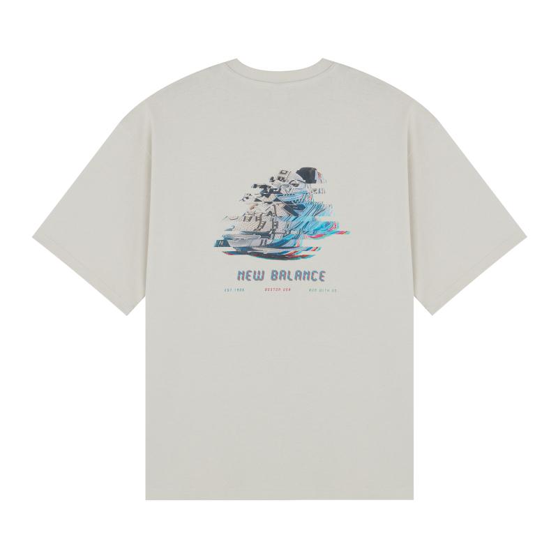 New Balance SS22 T Shirt Men's Gray AMT22387-CFO