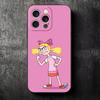 Cartoon Hey Arnold Helga Soft Phone Case for iPhone 16 16E 17 Air 15 Pro Max 14 Plus 13 Mini 11 12 7 Black Cover Back Shell