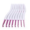 8pcs Crochet Hooks Curved Soft Handle Comfortable Portable Knitting Tool for Weaving EnthusiastPink