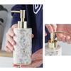 Stylish 300ml Marble Ceramic Soap Dispenser Bottle Empty Bottle Modern Bathroom Decors for Hand Sanitizer & Shampoo