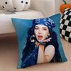 Elegant Korean Beautiful Singer KKarina Cushion Cover Throw Pillow Cover Hidden Button Durable Polyester Chair Cushion