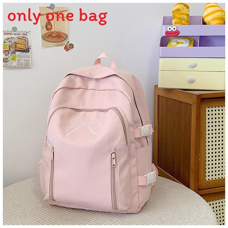 

Casual Blue Nylon College Bag With Geometric Pattern For Teens розовый