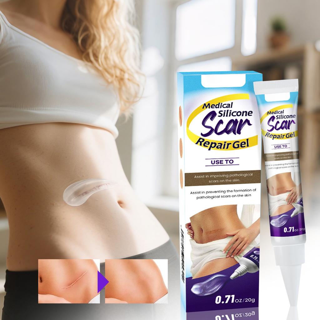 Silicone Scar Cream, Scar Gel, Fading Scar, Nourishing And Promoting Skin Regeneration Care Cream