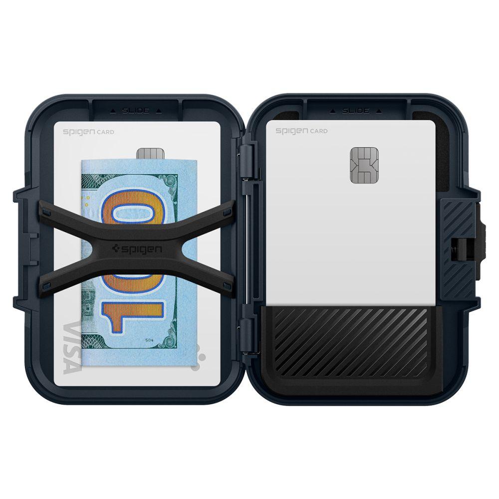 Spigen Lock Fit Magsafe Universal Magnetic Card Holder Metal Slate
