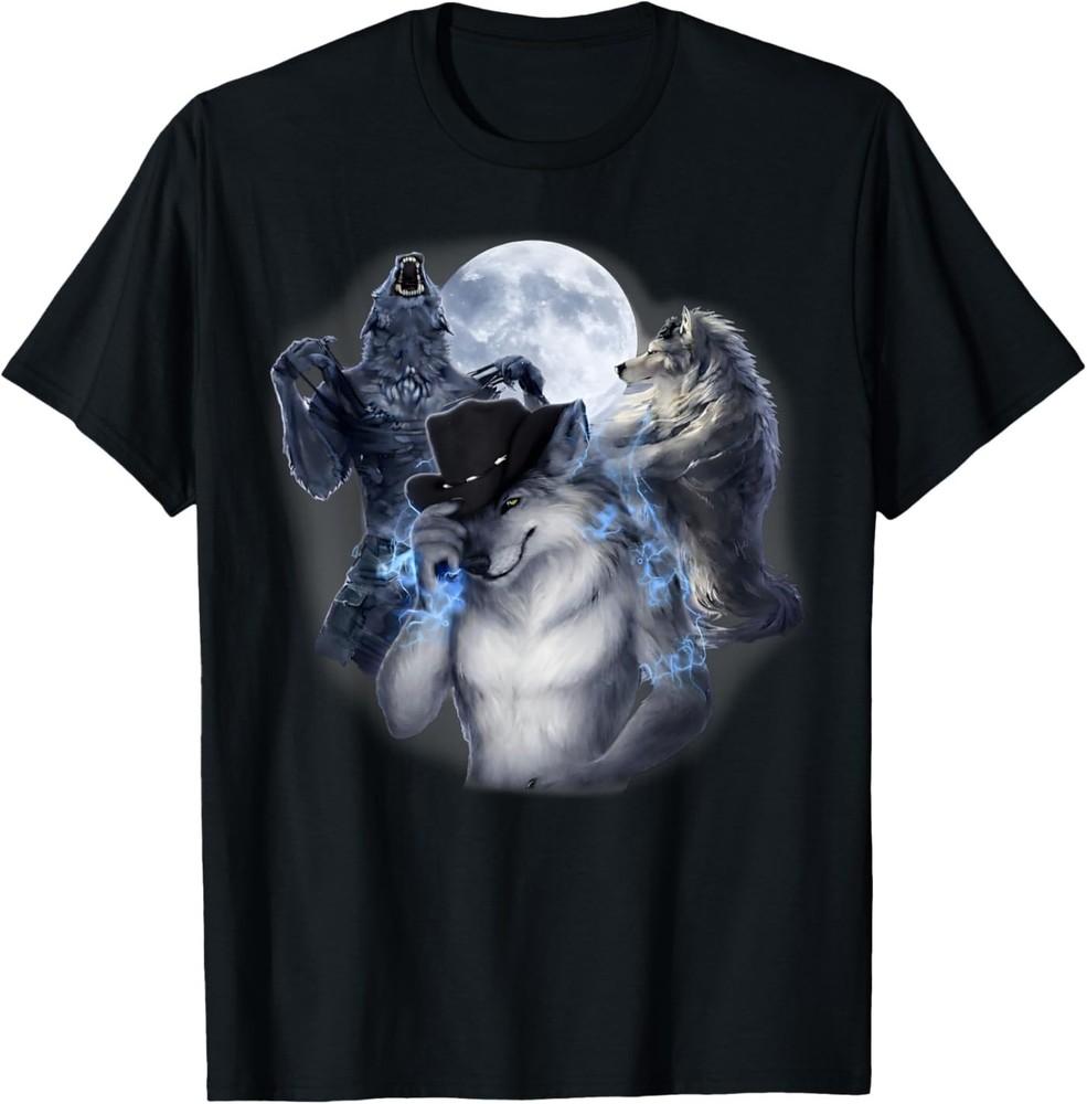 T-shirt Alpha Wolf Drôle Meme Cerveau Pourri Cringe Cadeaux