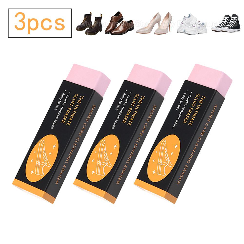 10-3pcs Eraser Shoe Brush Rubber Block Shoes Cleaning Erase Decontamination Shoe Brush Suede Sheepskin Leather Cleaning Brush