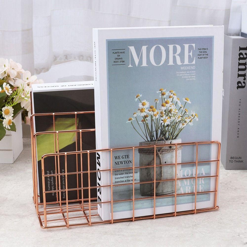 Multicolor Magazine Organiser Shelf Multi-porpose Book Rack Iron Bookshelf Livingroom Bedroom