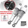 267mm Motorrad Einstellbare Stoßdämpfer Aluminium Schwarz Chrom Hinterradaufhängung Für Touring Road King Electra Glide