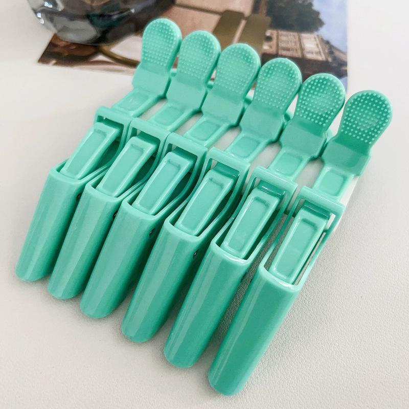 6Pcs Alligator Hair Clips Clamps Claw Section Hairpin Enhanced Crocodile Non-Slip Clips Salon Hair Styling Accessories